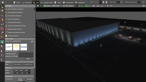 How to realize a lighting design for a facade