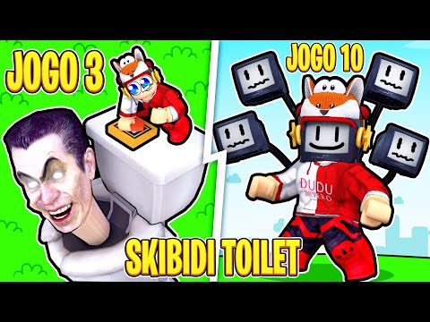 TOP 5 JOGOS SKIBID TOILET 🚽 OS MAIS ACESSADOS DO ROBLOX! TODOS OS  EPISÓDIOS! 