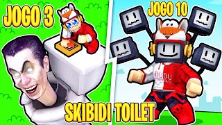 Descobri 16 Novos Jogos de Skibidi Toilets no Roblox/Celular🎮