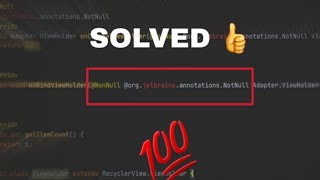 @org.jetbrains.annotations.NotNull [Solved]