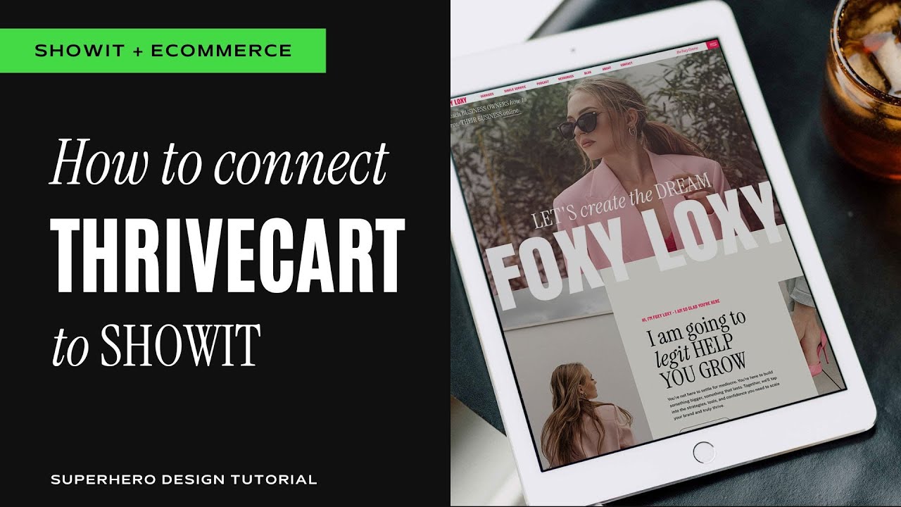 How to connect Thrivecart to Showit | Sell online courses & templates ...