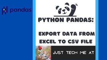 Export Data from Excel to CSV File Using Python Pandas