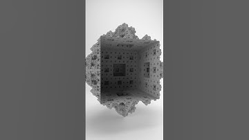 The Koch quadratic fractal (Type 1) in 3D, created with #houdini and #redshift3d