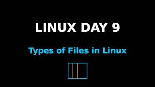 #linux Day 9 Types of files in #linux