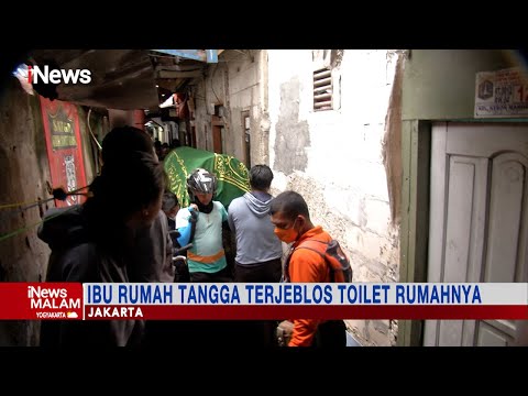 Ibu Rumah Tangga Terjeblos Toilet Rumah di Atas Aliran Ciliwung  #iNewsMalam 07/02