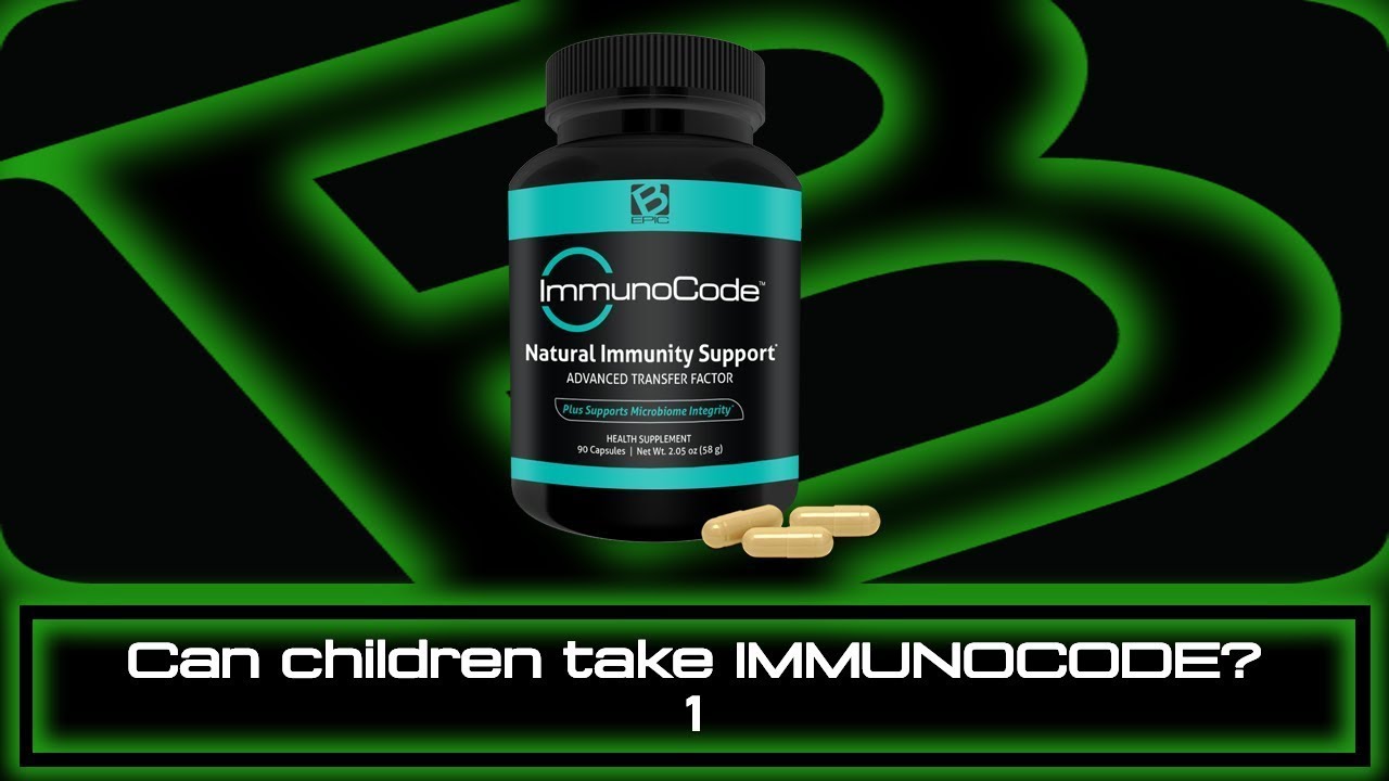 Can children take IMMUNOCODE? 1