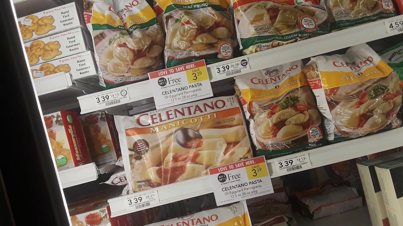 Celentano Pasta Or Eggplant Parmesan 94¢ at Publix - YouTube