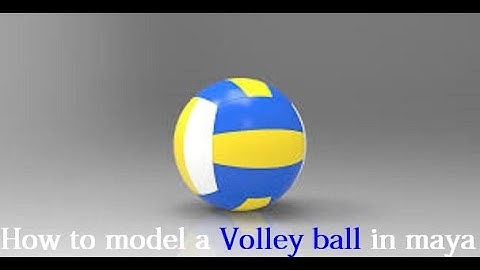 Maya tutorial:How to model a Volley ball