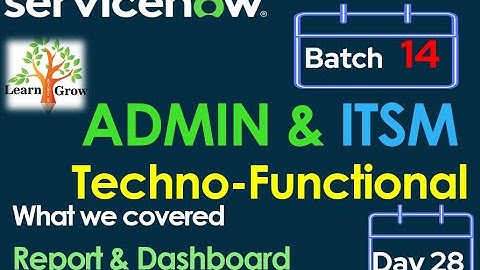 CSA-CIS ITSM Batch14 | Day 28 | Reports & Dashboard #Shorts #Short