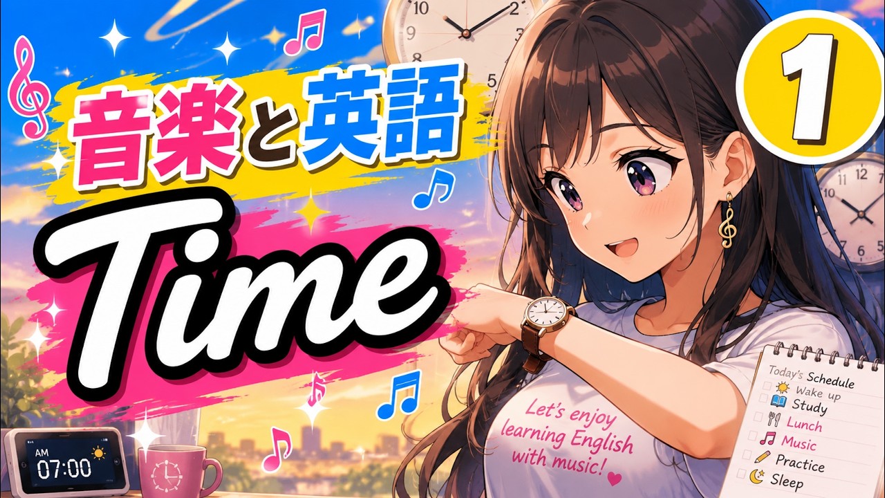 『クィア・コミュニオン　ロン・エイシー』（英語） 英語で歌おう！What time? 1 - Japanese - English - YouTube