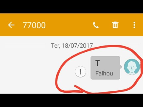 Como tirar falha de mensagem enviada no Android 6 e 5 SMS do sistema