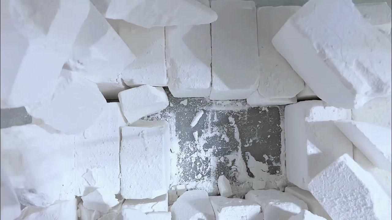 Fresh Gym Chalk mass crush. soft yet crunchy gym chalk crumbling # ...