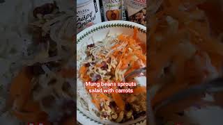 Salad with sprouts and carrots #saladrecipes #salad #asmr #food #foodsalad