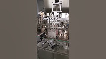 Automatic 4 nozzles water oil paste cream bottle filling machine auto filling line