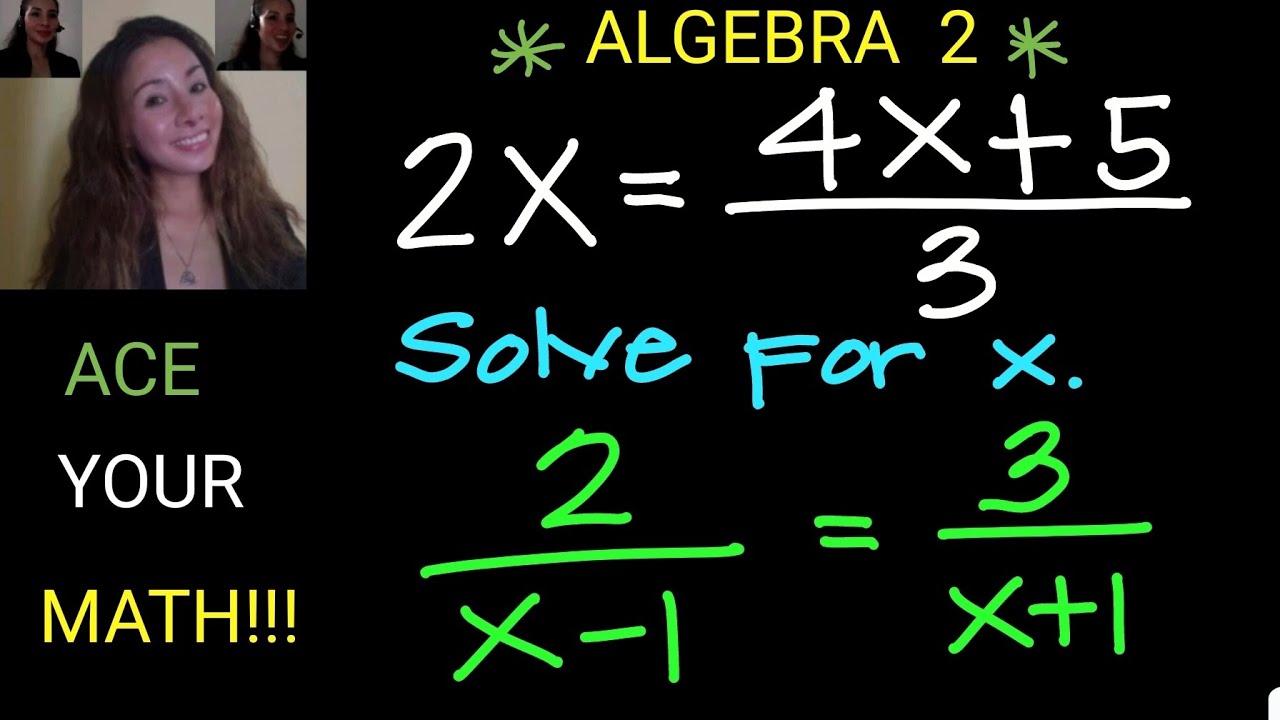 ALGEBRA 2: SOLVED PRACTICE PROBLEMS || Jane Maciejewski - YouTube