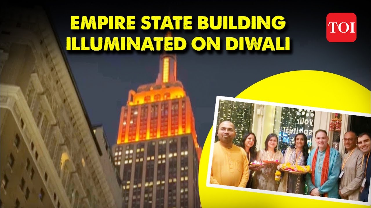 New York Welcomes Diwali Iconic Empire State Building Lights Up In new-york-welcomes-diwali-iconic-empire-state-building-lights-up-in