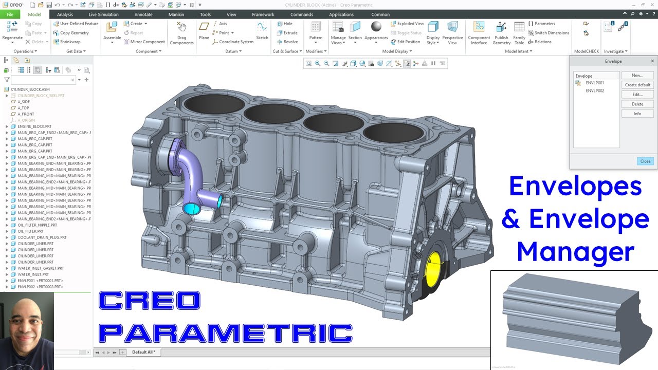Creo Parametric Large Assembly Management Envelopes and the