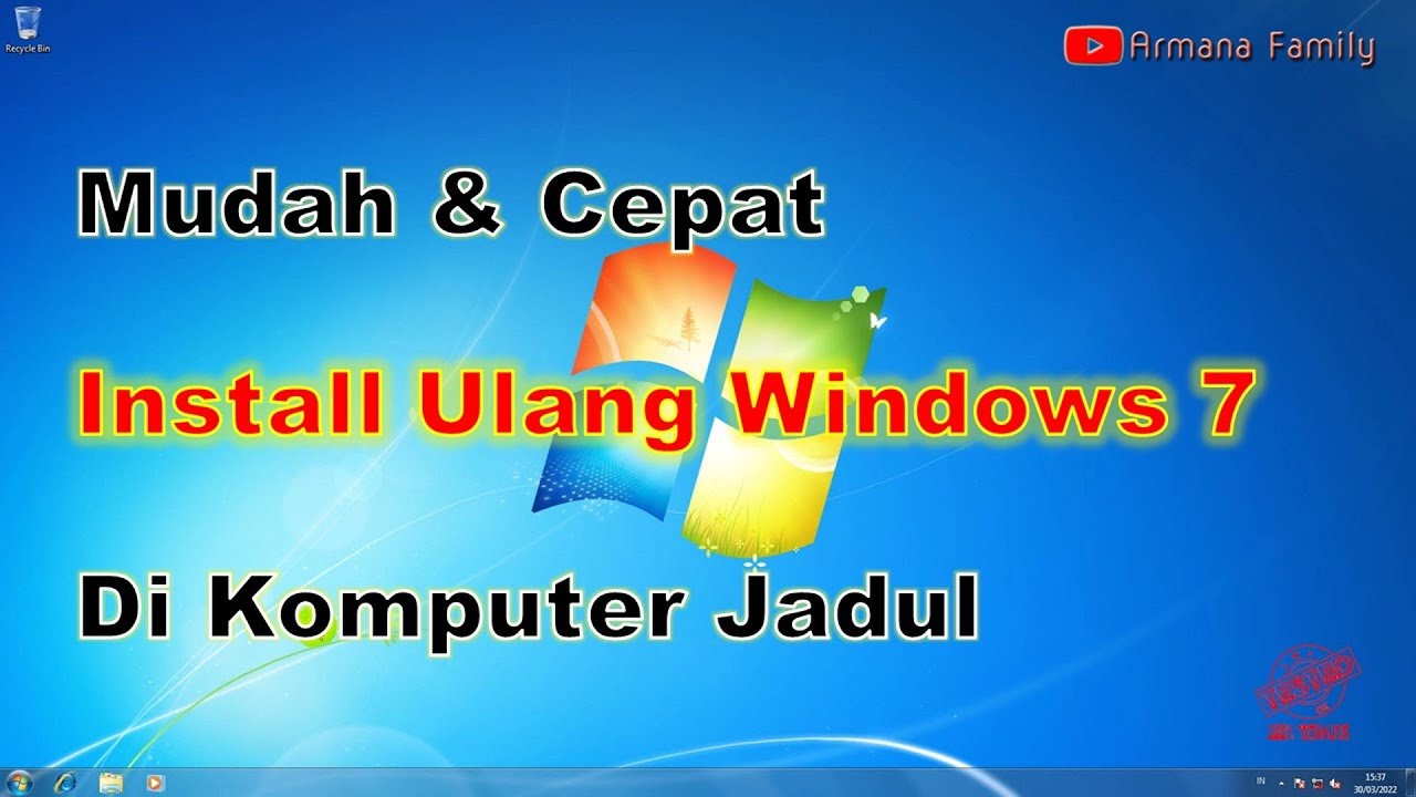 Tutorial Cara Install Ulang Microsoft Windows7 x64 di Komputer Jadul/Lama Mobo Gigabyte G Series