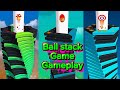 Stack Ball 3D mobile game Asmr and Satisfying Gameplay @monchinghagus