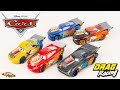 Disney cars xrs drag racing 5 voitures dragster flash mcqueen mattel