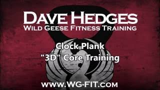 Clock Plank for 3D Core Training
