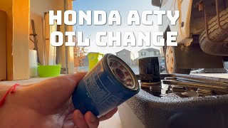 Finally did an oil change on my imported Honda Acty