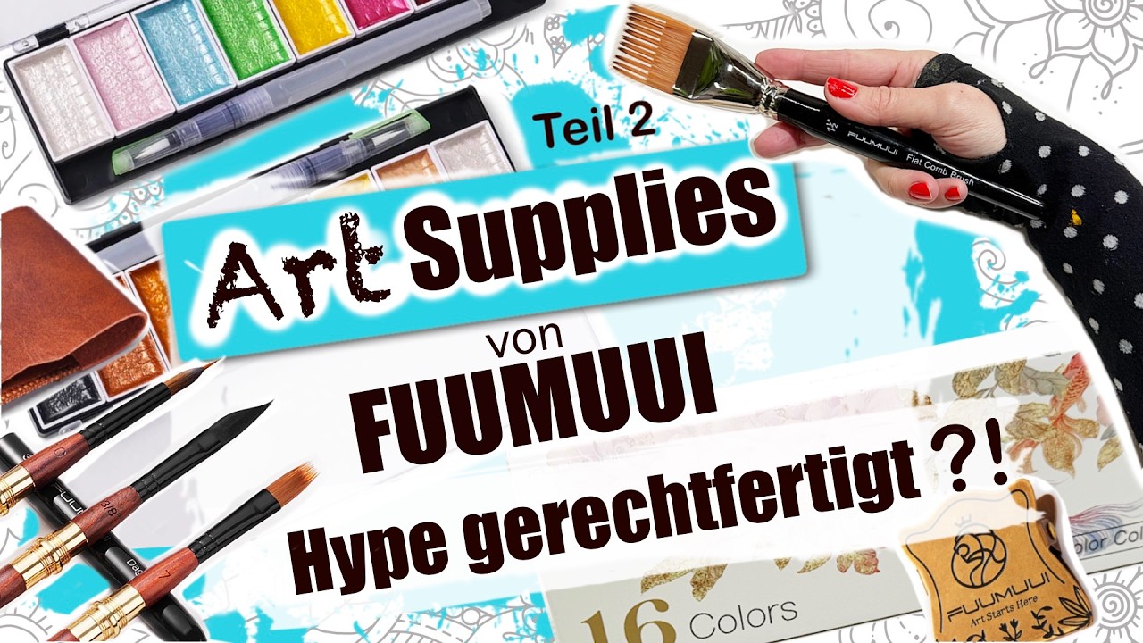 ✨Ist der HYPE gerechtfertigt?!? | FUUMUUI Art Haul | FOLGE 2: Pinsel und Metallic Farben