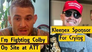 Dustin Poirier Threatens to Fight Colby Covington At ATT | Serra: Thought Khabib Was Going to Sleep