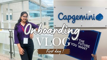 First day at CAPGEMINI | Onboarding Day details!💯 