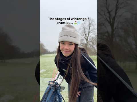 It was THIS COLD…. #golf