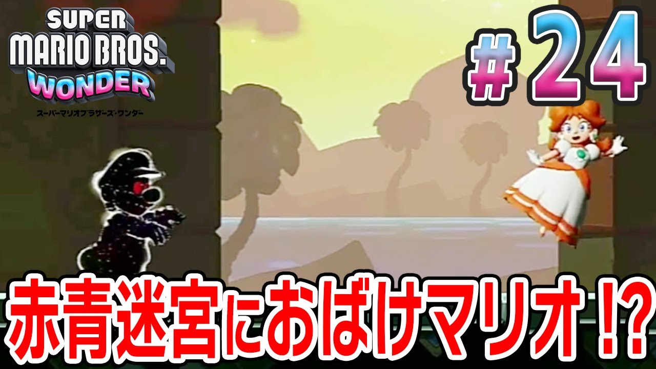 Ghost Mario appears in the Red and Blue Labyrinth!? [Super Mario