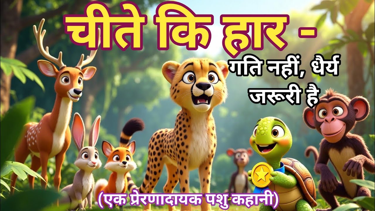 जंगल की रेस में सबसे बड़ा चमत्कार! | Cheetah vs Turtle Story