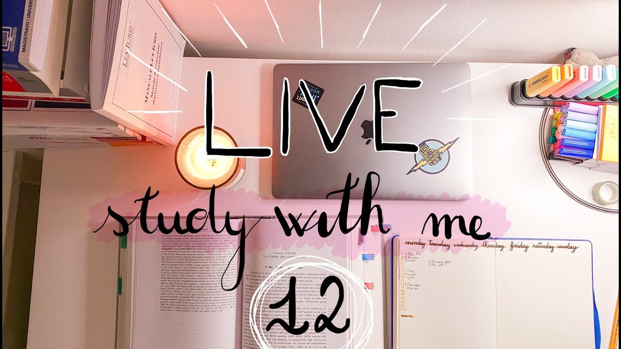 Live study with me n 12 (2 ore)