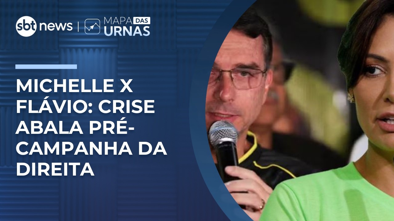Michelle e Flávio: crise pressiona pré-campanha da direita | #MapadasUrnas