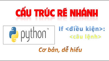 Cấu trúc rẽ nhánh, câu lệnh điều kiện trong Python