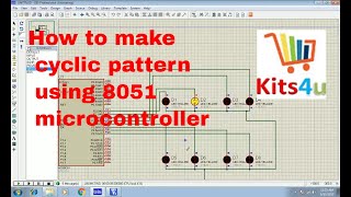 How to make led pattern using 8051 microcontroller with keil+proteus