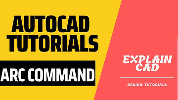 AUTOCAD TUTORIALS 2023 ARC COMMAND