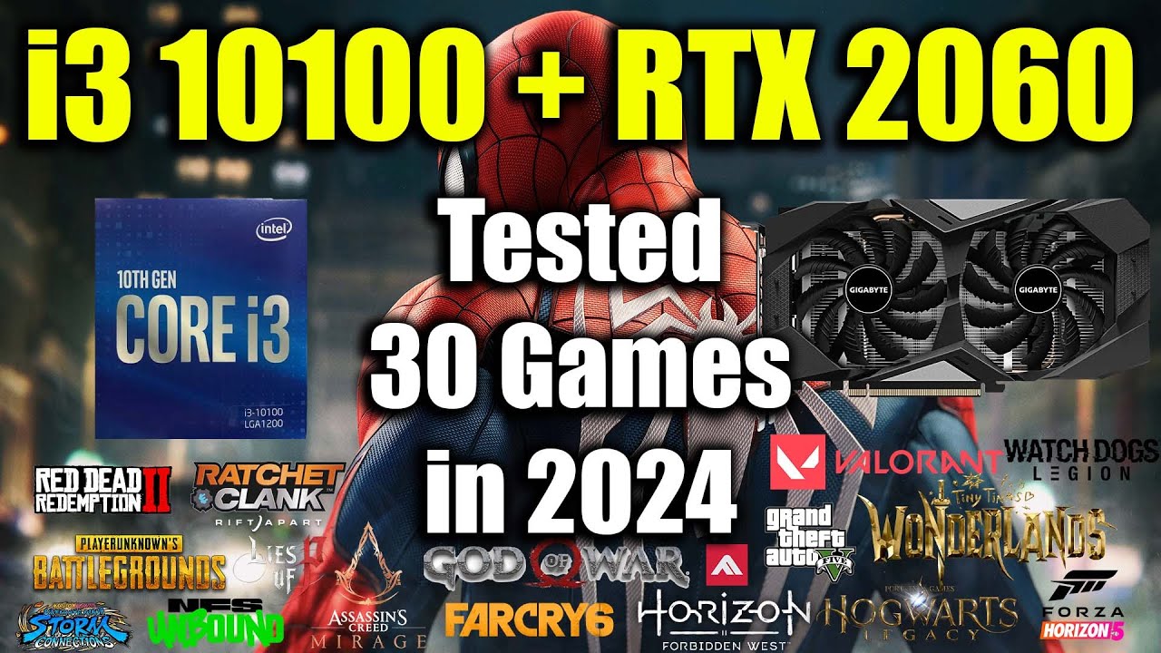 i3 10100 + RTX 2060 Tested 30 Games in 2024 - YouTube
