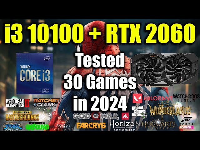 i3 10100 + RTX 2060 Tested 30 Games in 2024 - YouTube