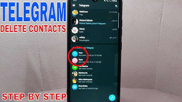 ✅ How To Delete Contacts On Telegram 🔴