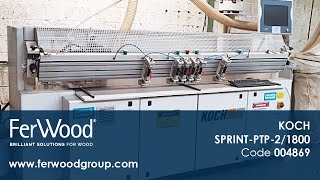 Automatic Dowelling Machine in action - KOCH - SPRINT-PTP-2/1800 - Ferwoodgroup