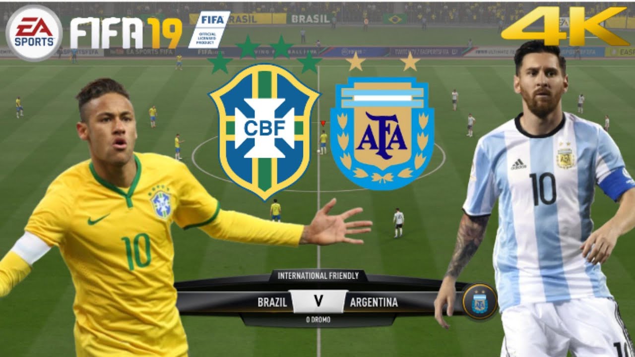 FIFA 2K19 Brazil vs Argentina PC GAMEPLAY