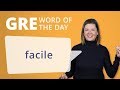 GRE Vocab Word of the Day: Facile | Manhattan Prep