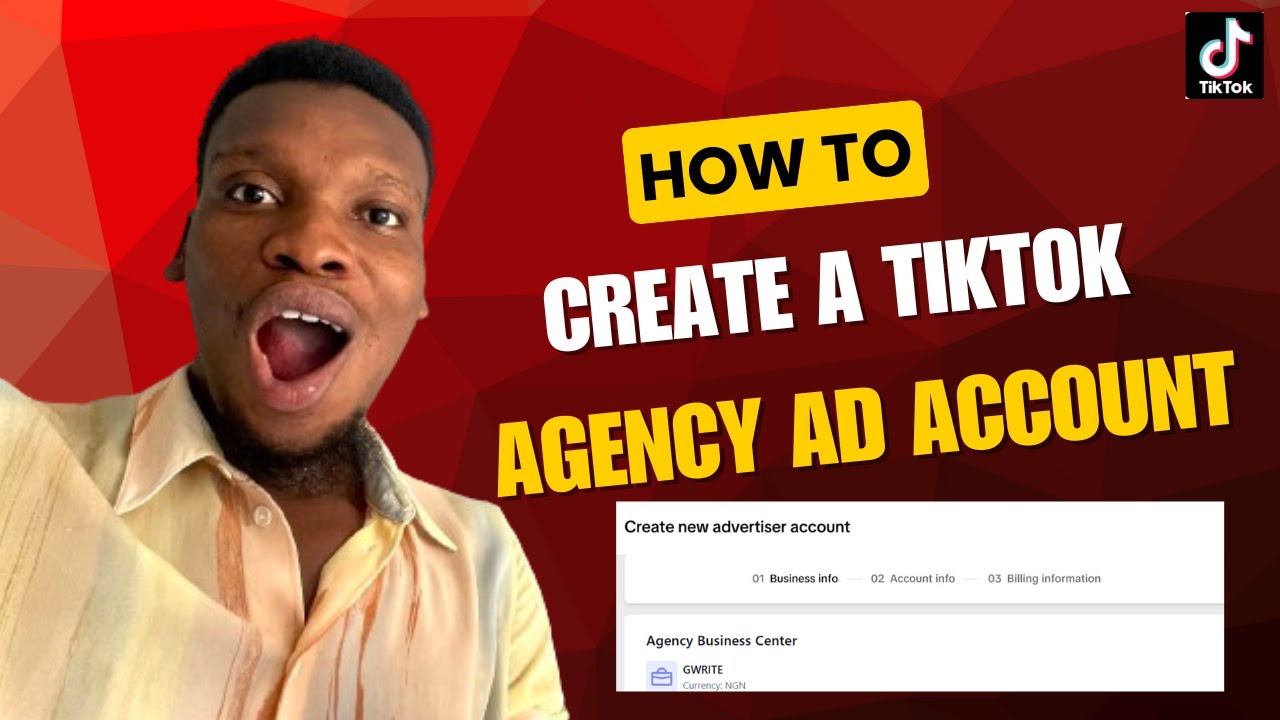How to Create a TikTok Agency Ad Account - YouTube