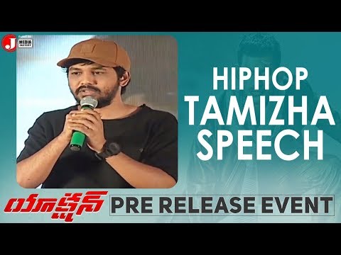 hiphop-tamizha-speech-|-action-movie-pre-release-event-|-vishal-|-tamannah-|-sundar-c