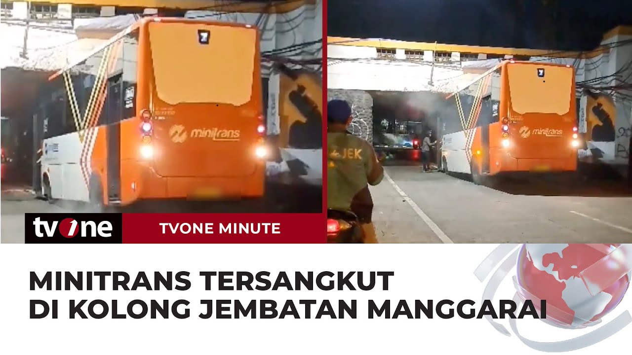 Duh! Minitrans Terjebak di Kolong Jembatan Zaman Belanda | tvOne Minute