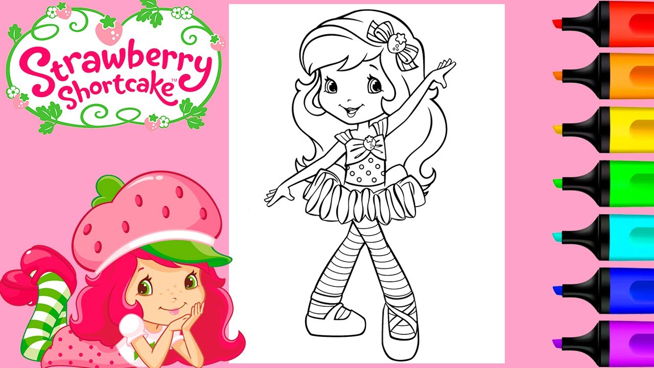 Coloring Strawberry Shortcake Coloring Pages Markers | Art and Coloring ...