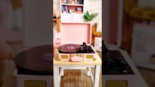 Mini Brands BUT its all DIY (Record Player + Vinyls edition 💿😂) #diy #miniatures #dollhouse
