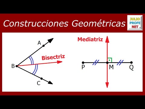 CONSTRUCCIÓN DE BISECTRIZ Y MEDIATRIZ