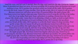 Owl City, Live It Up Lyrics